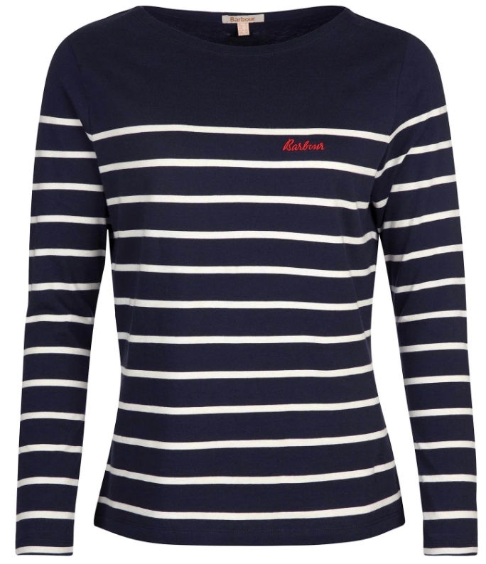 barbour bradley top navy