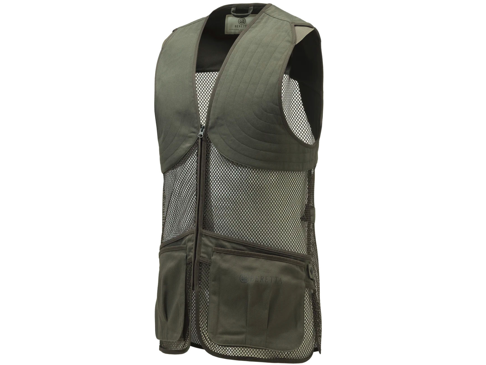 beretta full mesh shooting vest green moss