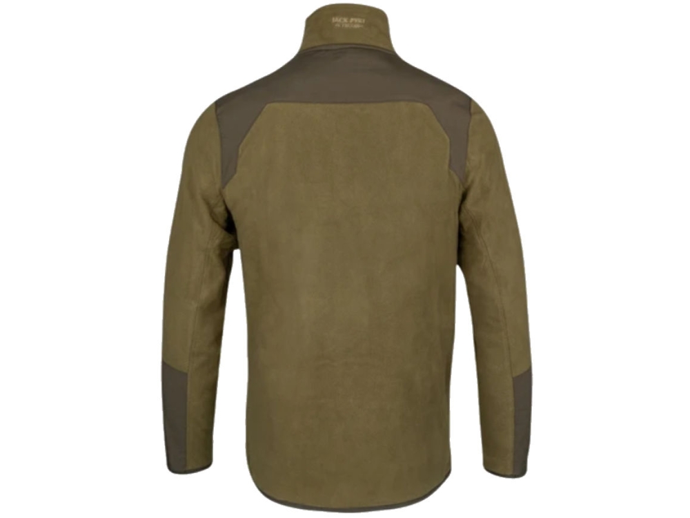 jack pyke rannock fleece pullover dark mustard