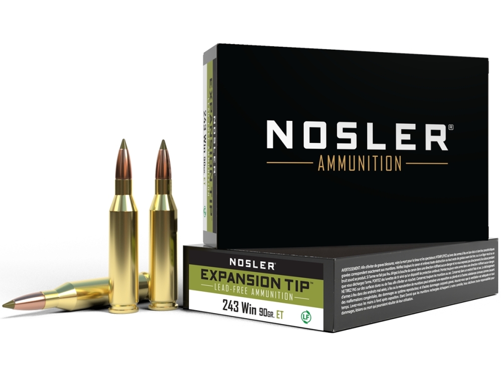 Nosler .243 90GR E-Tip Ammunition