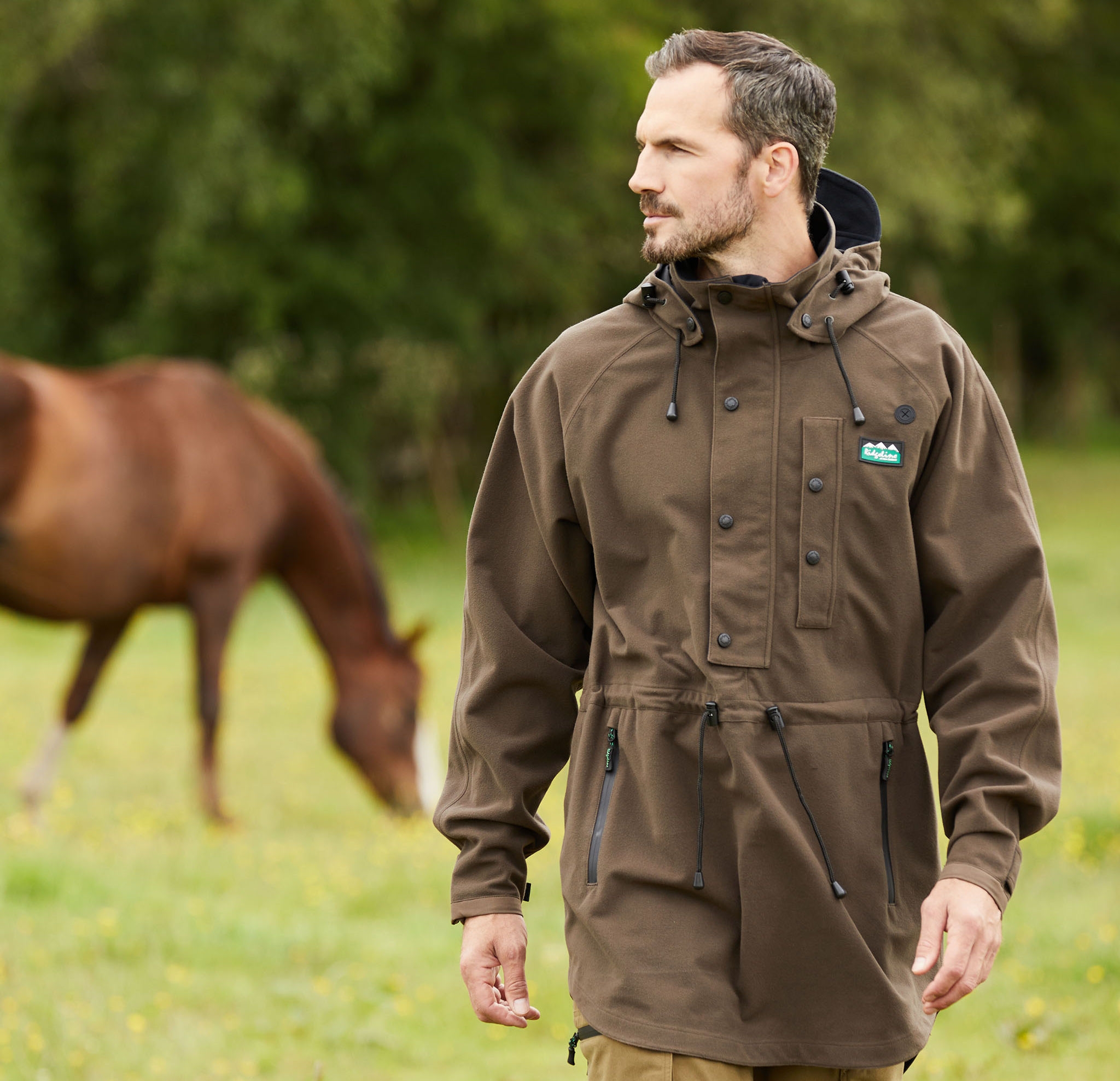 ridgeline monsoon classic smock bark mens