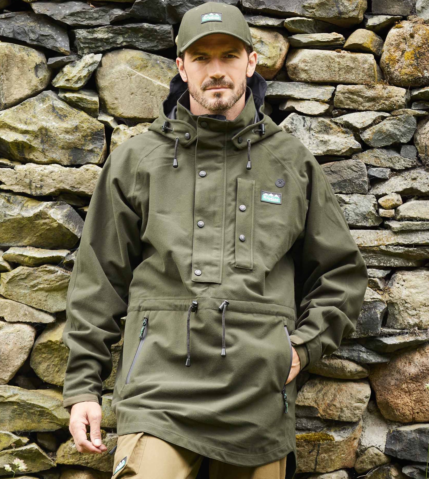 ridgeline monsoon classic smock deep forest green