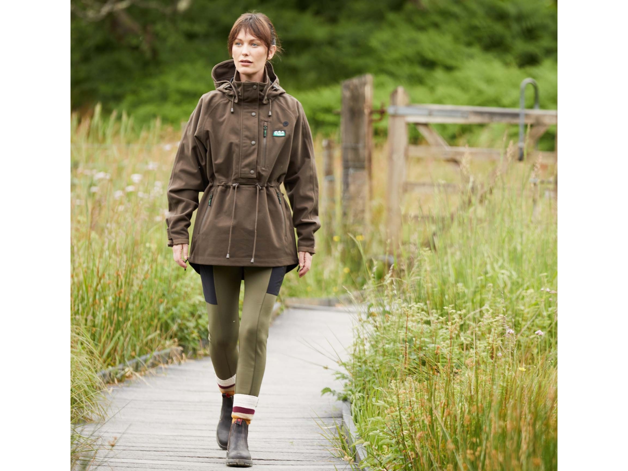 ridgeline monsoon 2 classic ladies smock brown bark