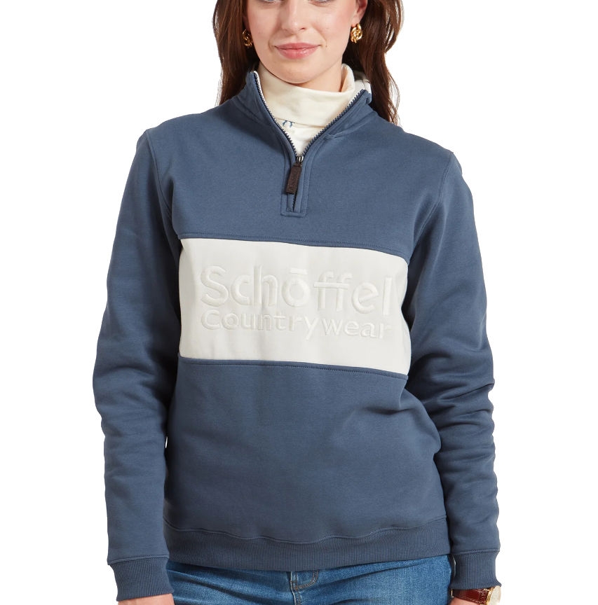 schoffel st agnes sweatshirt vintage navy