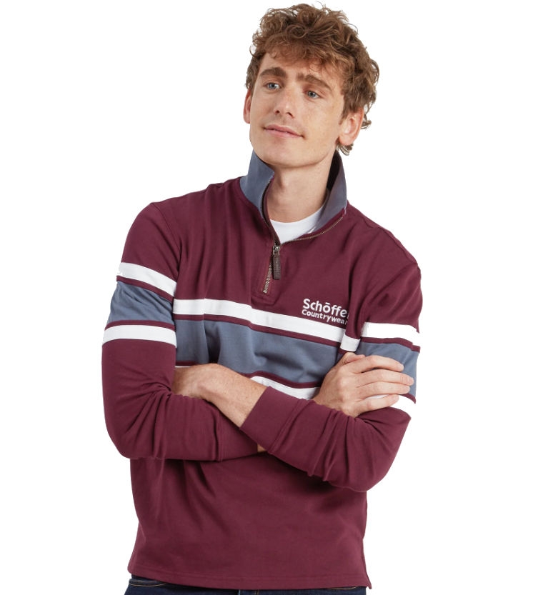 schoffel exmouth heritage wine jumper