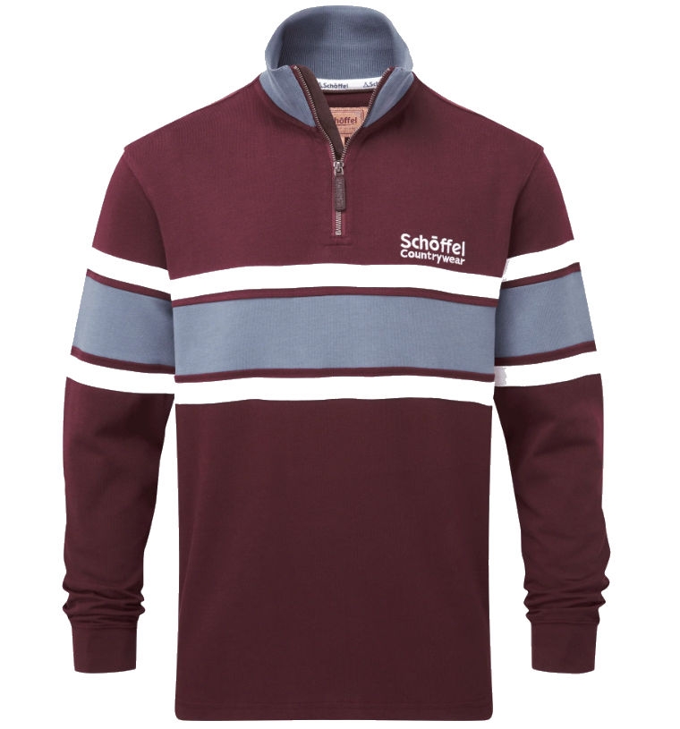 schoffel exmouth heritage quarter zip wine