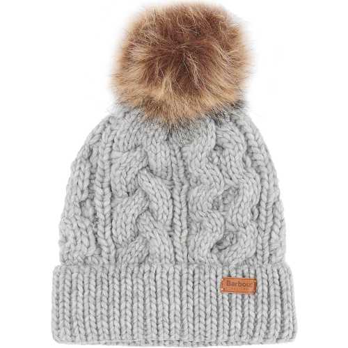 barbour penshaw grey beanie