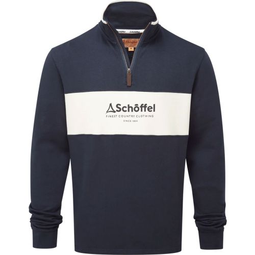 schoffel trencrom navy quarter zip